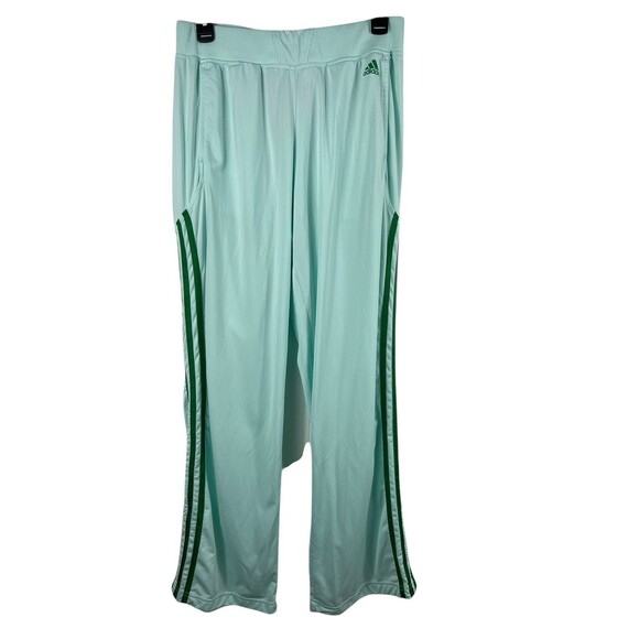 Adidas Women’s Track Suit Set L Mint Green 3-Stripe Jacket Pants Y2K Retro 2000s - Picture 4 of 16